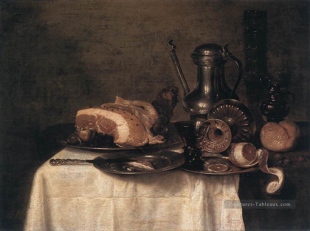 Nature morte 1649 Willem Claeszoon Heda Peintures à l'huile